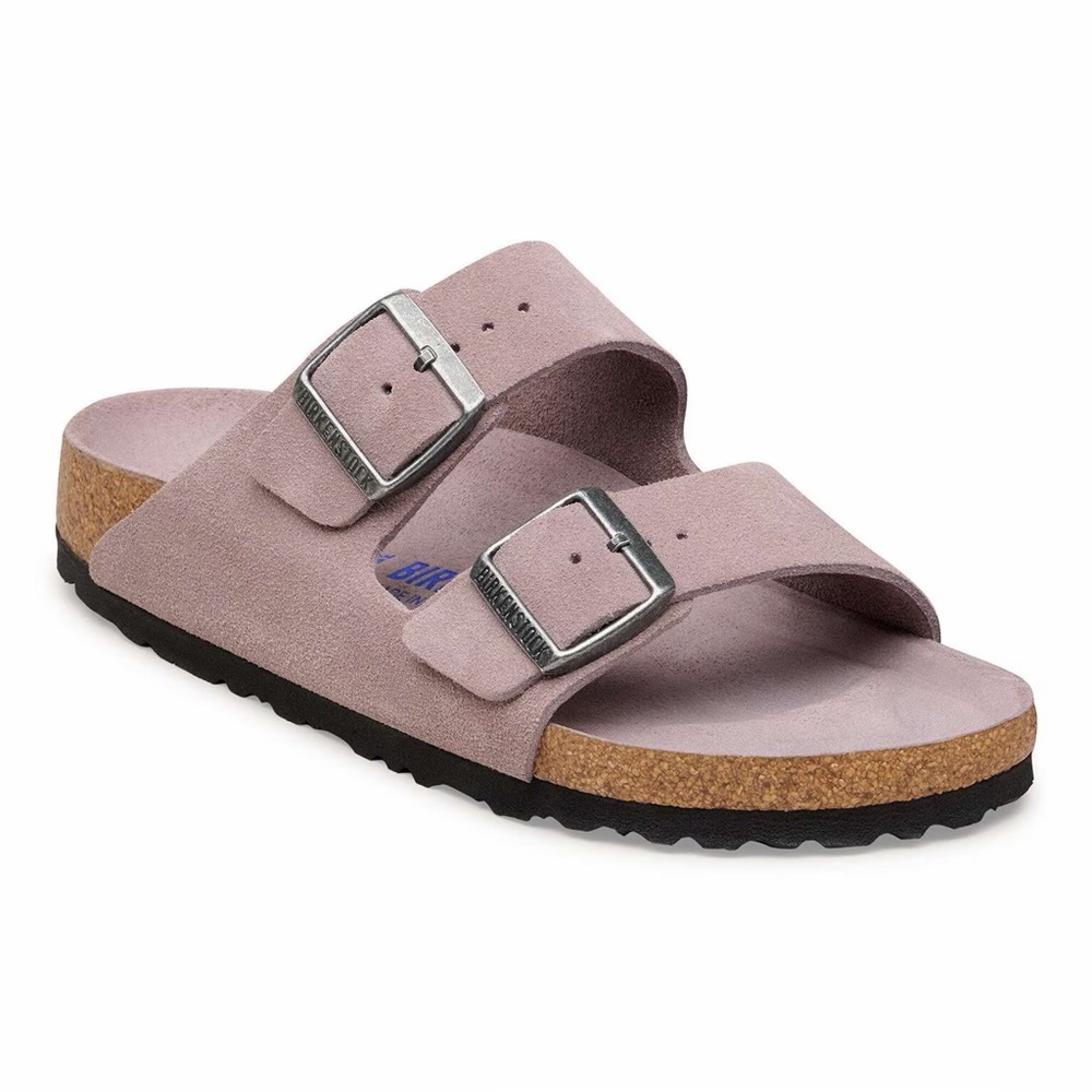 Birkenstock Arizona SOFT FOOTBED - NARROW - Suede CANDY PINK